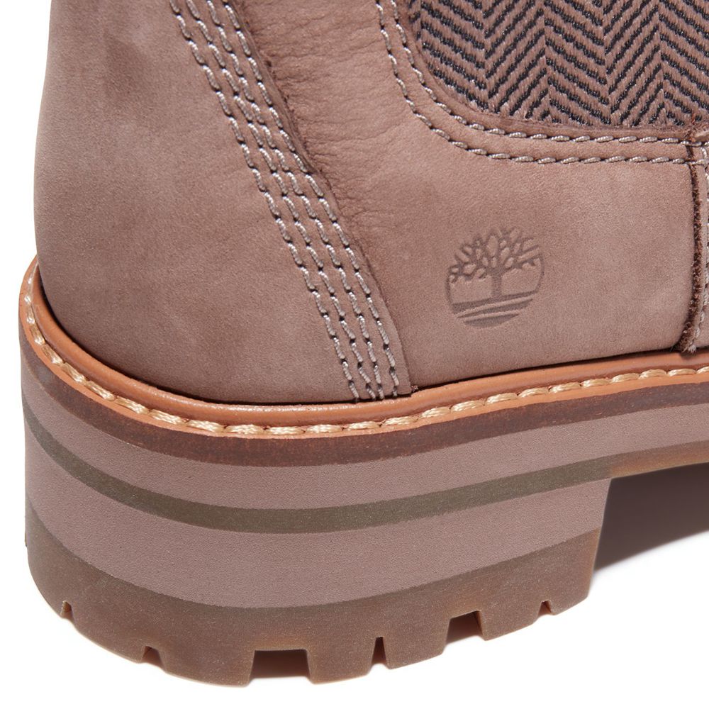 Timberland Chelsea Μποτακια Γυναικεια Γκρι - Courmayeur Valley - Greece 5026847-OT